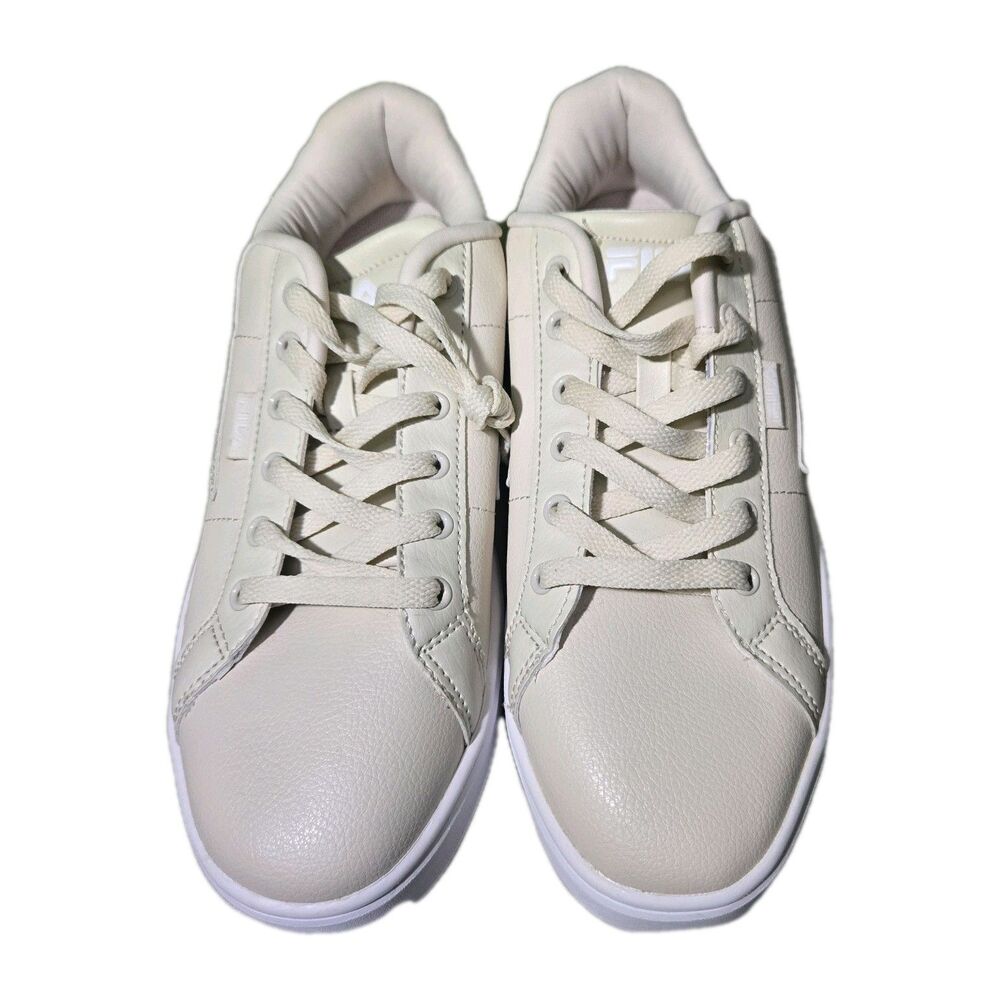 FILA Women’s Sneakers Size 9.5 Cream White Lace Up Casual Shoes